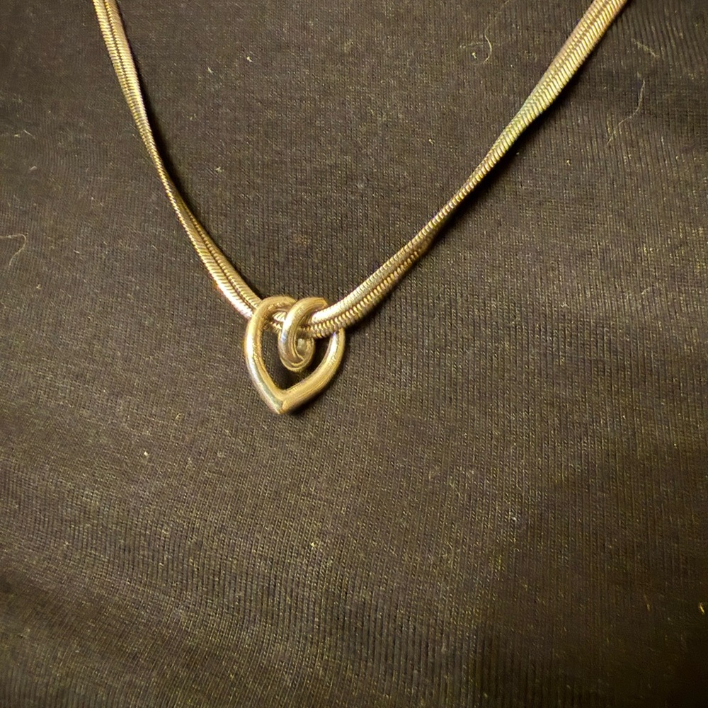 Elegant Costume Gold Heart Necklace